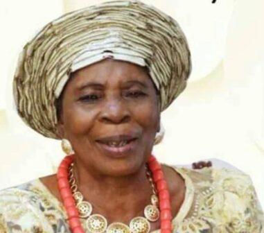 Late Mrs. Mary Amaechi, mother of Rt Hon. Chibuike Rotimi Amaechi, Vice Presidential Candidate of the African Democratic Congress (ADC).