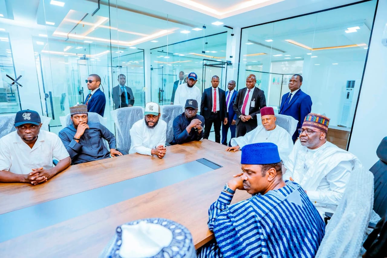Shettima visits National Secretariat of City Boy Movement after he was confirmed as running mate to President Bola Tinubu in 2027 election