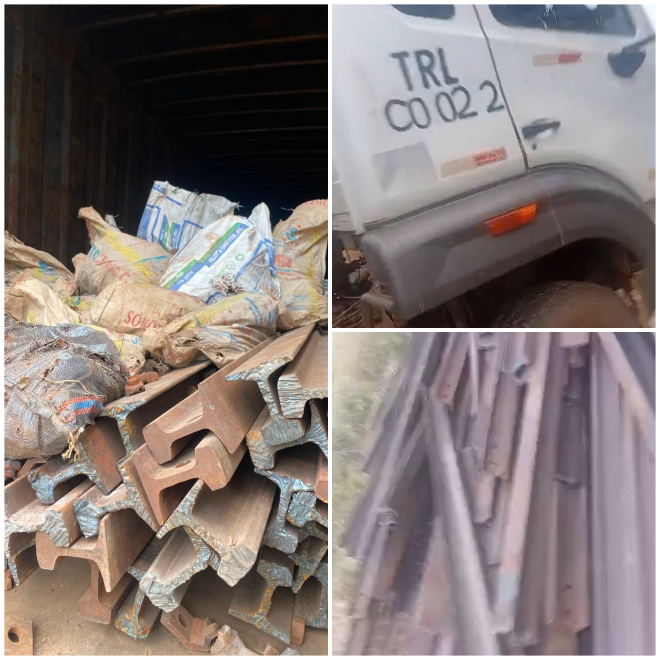 Police arrest 3 suspected vandals, recover N200m worth rail tracks