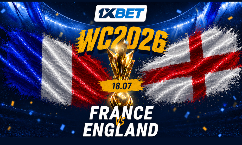 1XBET: France vs England