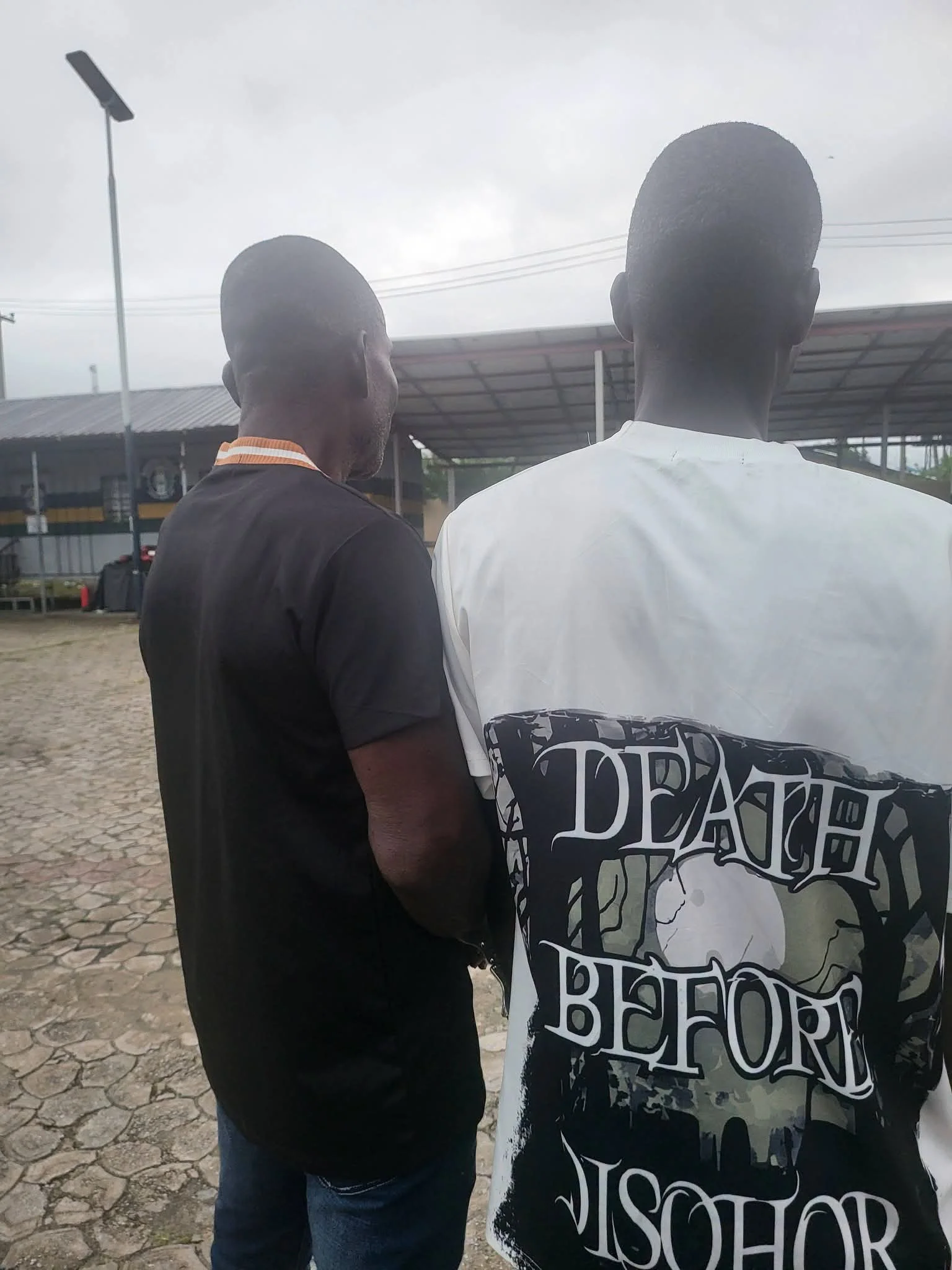 Police operatives nab 68-year-old man and his 36-year-old son for alleged unlawful possession of four single-barrel firearms in Bayelsa