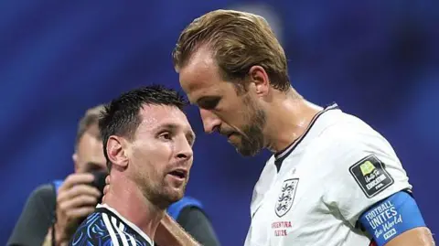 Harry Kane and Messi