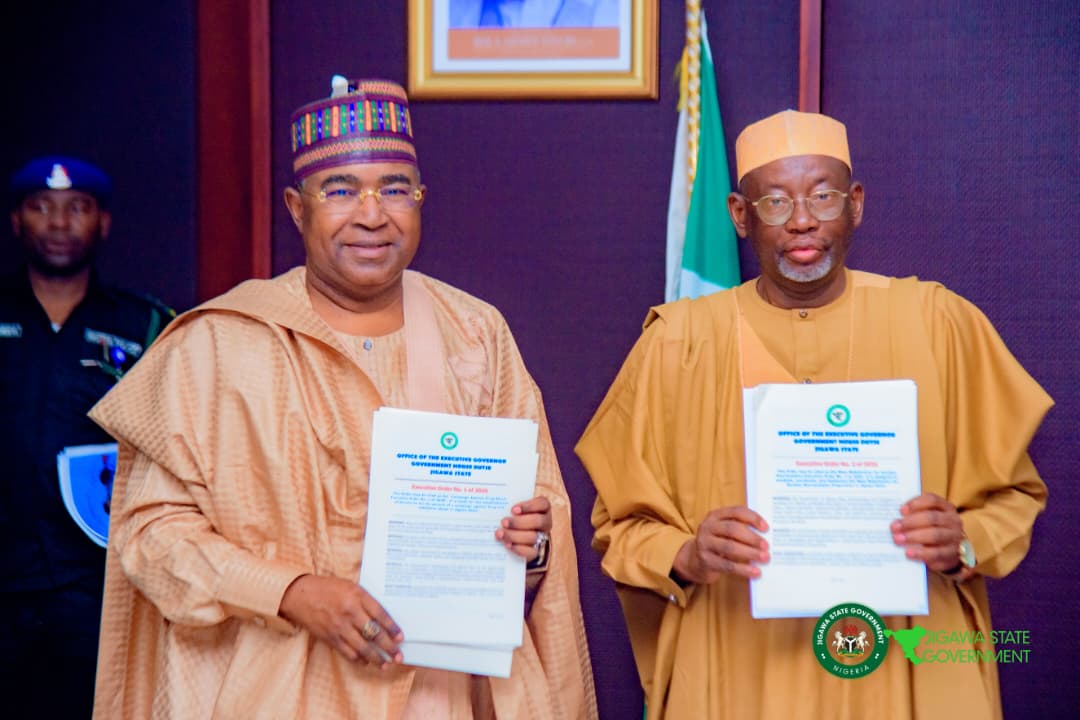 Governor Umar Namadi signs two executive orders establishing a coordinated framework to combat drug abuse in Jigawa State