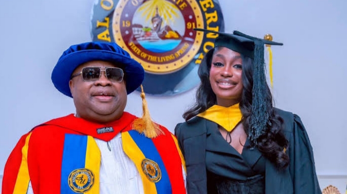 Joy in Adeleke family as governor’s daughter bags Mass Communication degree Image