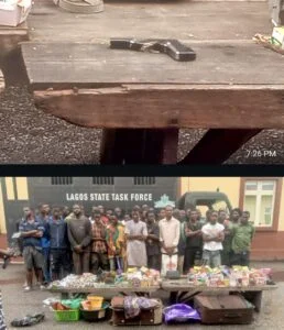 Lagos Taskforce nab 46 suspected criminals in raids conducted as part of clean-up operation to rid the city of criminal elements.