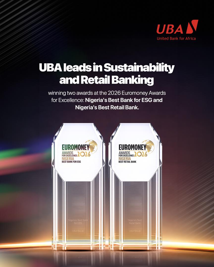 UBA Sweeps Top Honours at 2026 Euromoney Awards, Named Nigeria's Best ESG, Retail Bank