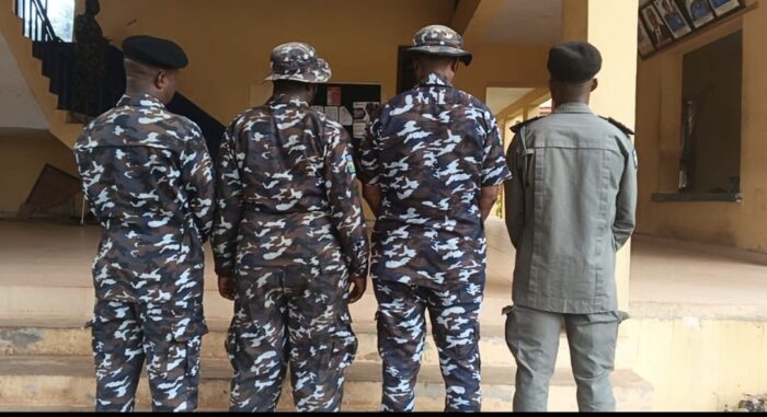 Police nab four operatives of Ondo State Command captured in a viral video threatening a motorist along the Lagos–Benin Expressway