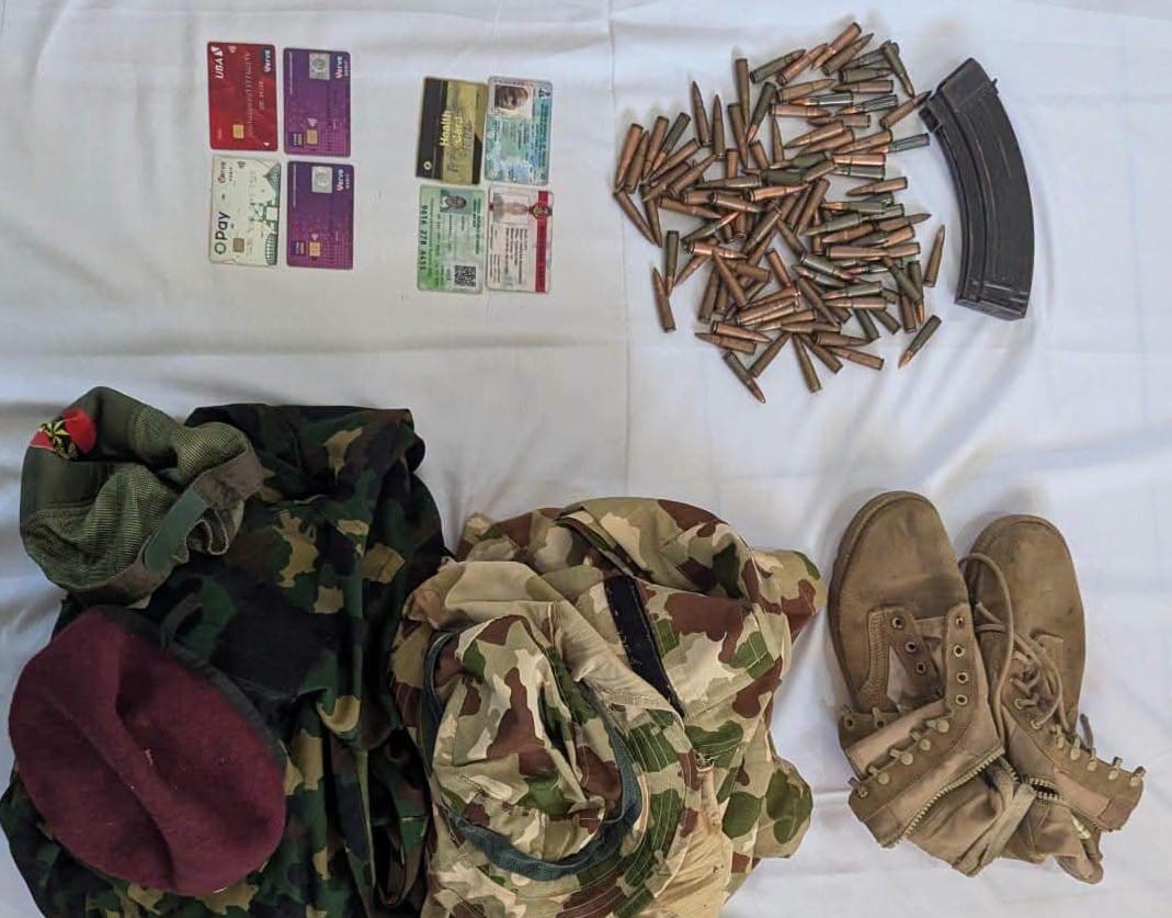 Police nab suspected bandit logistics supplier with AK-47 magazine, rounds of live ammunition, suspected military uniforms, others in Kano.